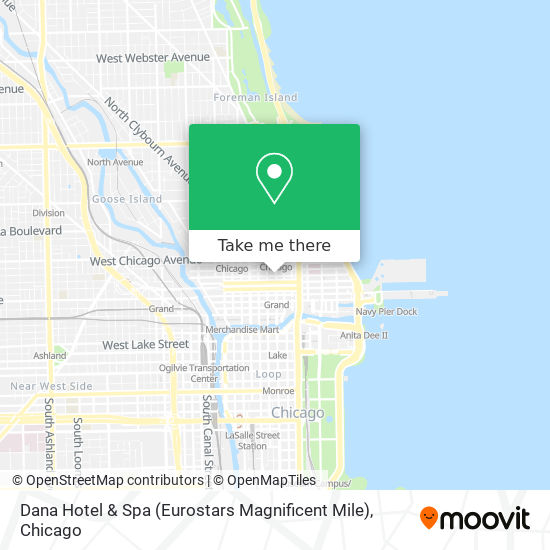 Mapa de Dana Hotel & Spa (Eurostars Magnificent Mile)