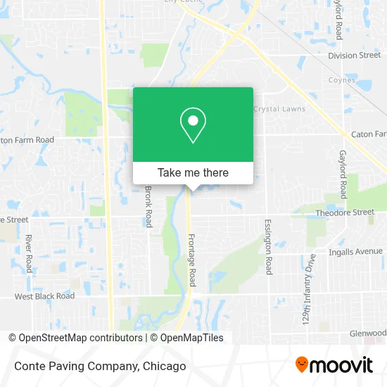 Conte Paving Company map