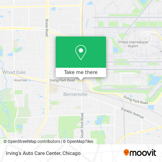 Irving's Auto Care Center map