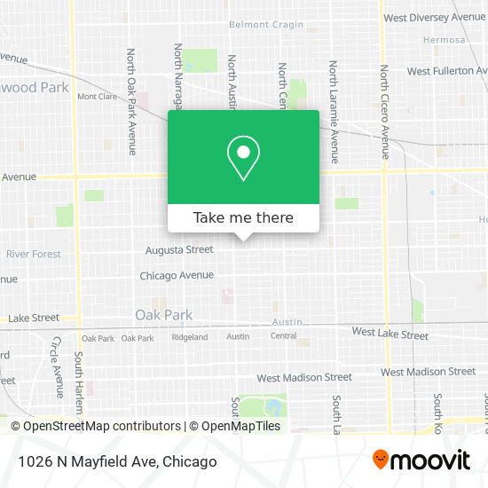 Mapa de 1026 N Mayfield Ave