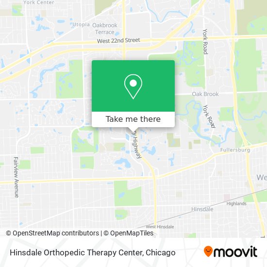 Hinsdale Orthopedic Therapy Center map