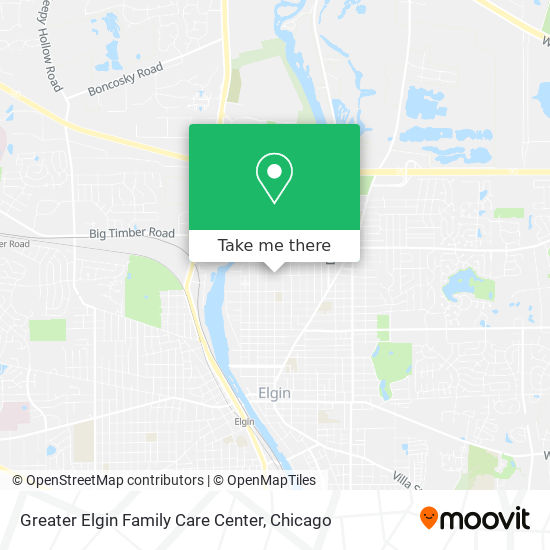 Greater Elgin Family Care Center map