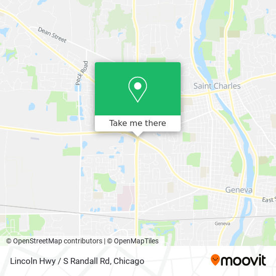Mapa de Lincoln Hwy / S Randall Rd