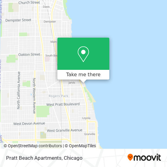 Pratt Beach Apartments map