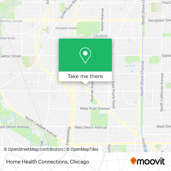 Home Health Connections map