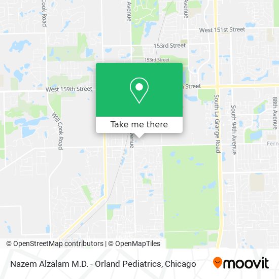 Nazem Alzalam M.D. - Orland Pediatrics map