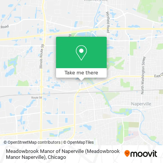 Meadowbrook Manor of Naperville map