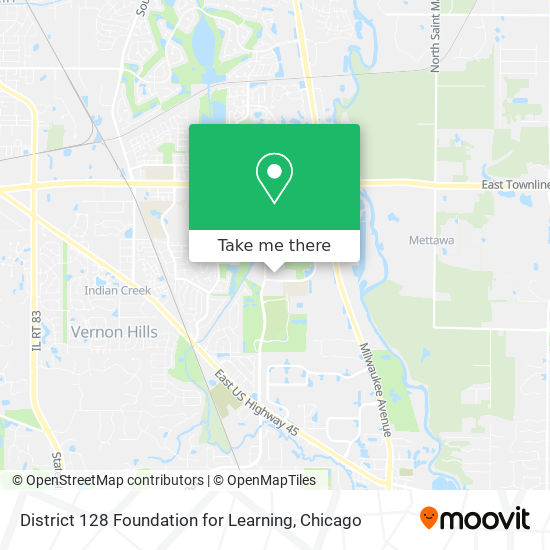 District 128 Foundation for Learning map