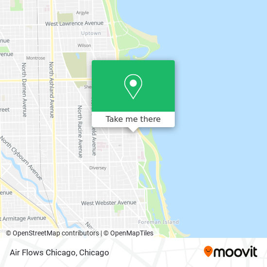 Air Flows Chicago map