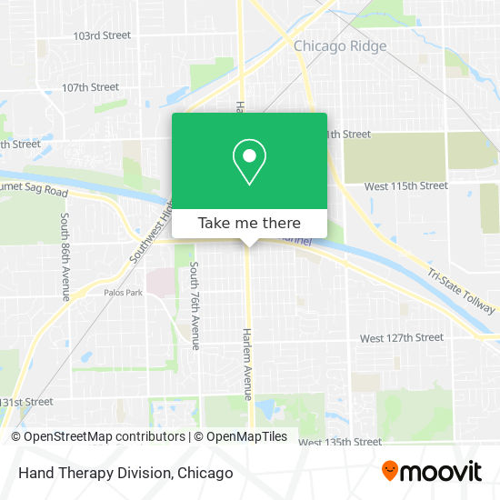 Hand Therapy Division map