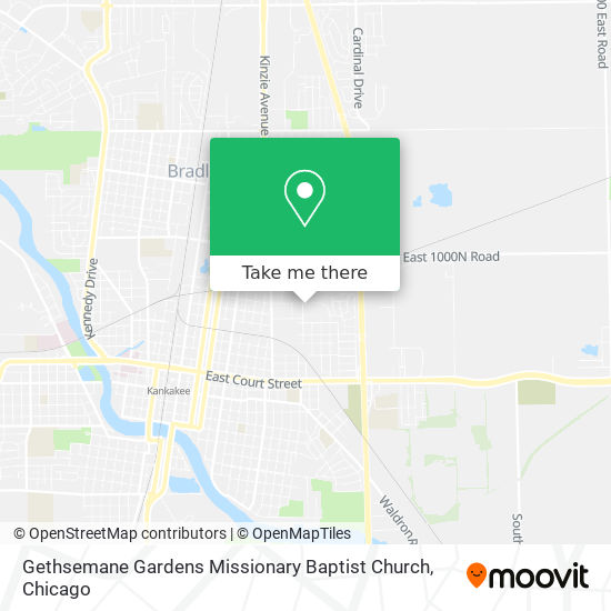 Mapa de Gethsemane Gardens Missionary Baptist Church