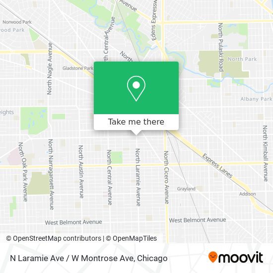 Mapa de N Laramie Ave / W Montrose Ave