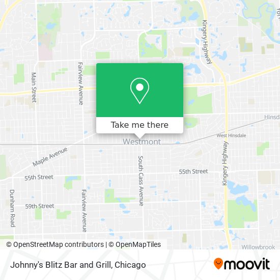 Johnny's Blitz Bar and Grill map