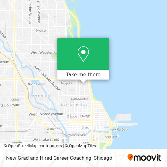 New Grad and Hired Career Coaching map