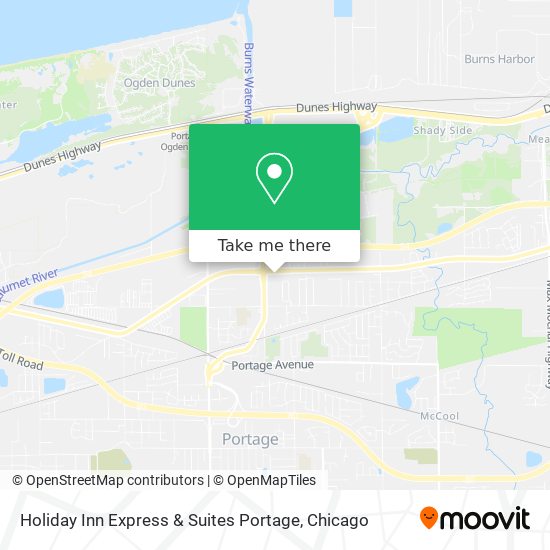Mapa de Holiday Inn Express & Suites Portage