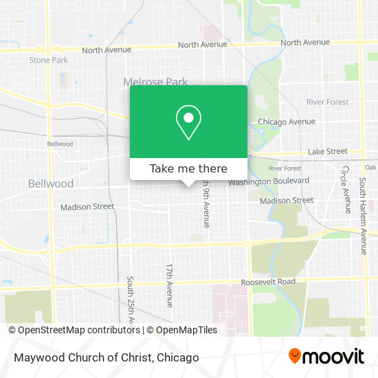 Mapa de Maywood Church of Christ