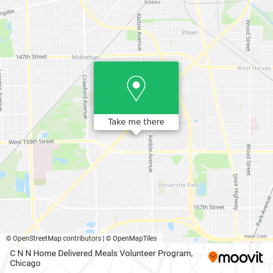 C N N Home Delivered Meals Volunteer Program map