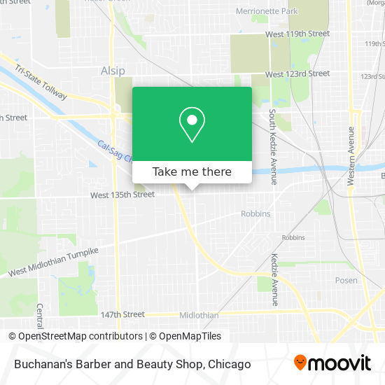 Buchanan's Barber and Beauty Shop map