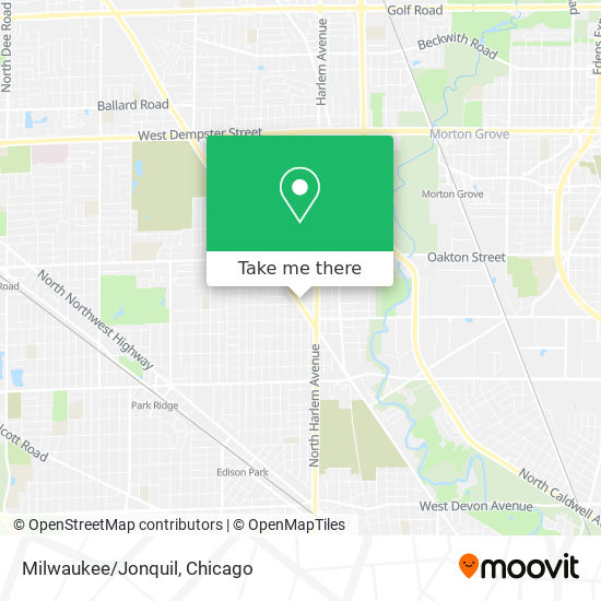 Milwaukee/Jonquil map