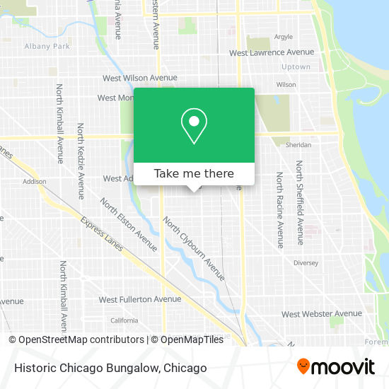 Historic Chicago Bungalow map