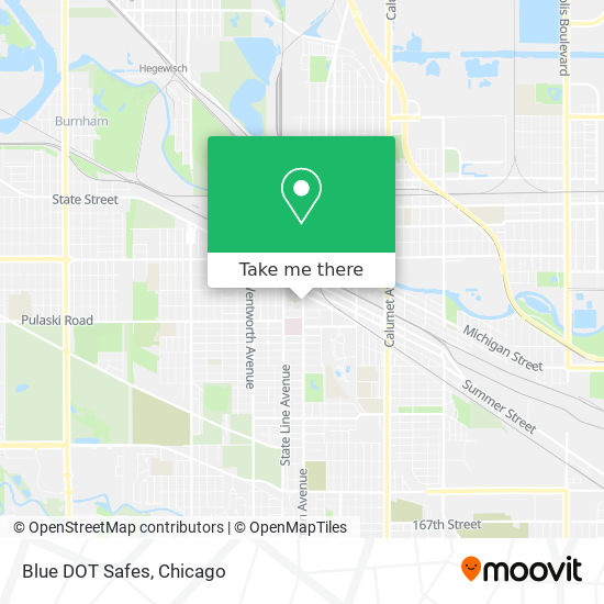 Blue DOT Safes map