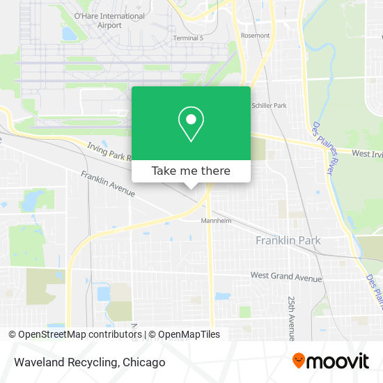 Waveland Recycling map