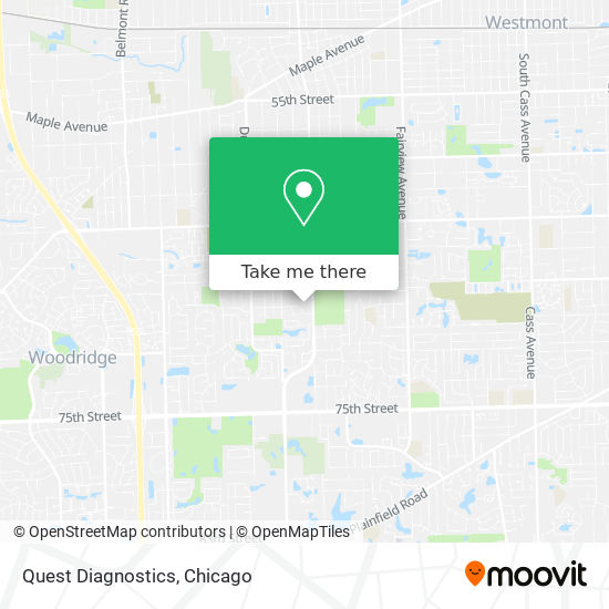 Quest Diagnostics map