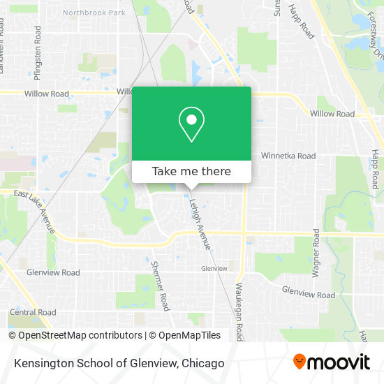 Kensington School of Glenview map