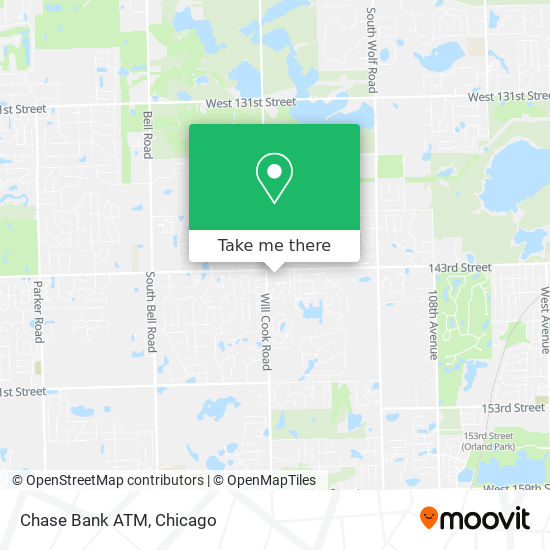 Mapa de Chase Bank ATM