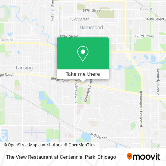 The View Restaurant at Centennial Park map