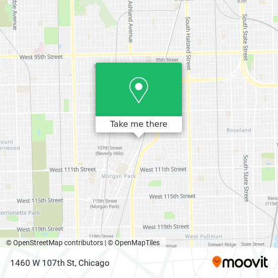 1460 W 107th St map