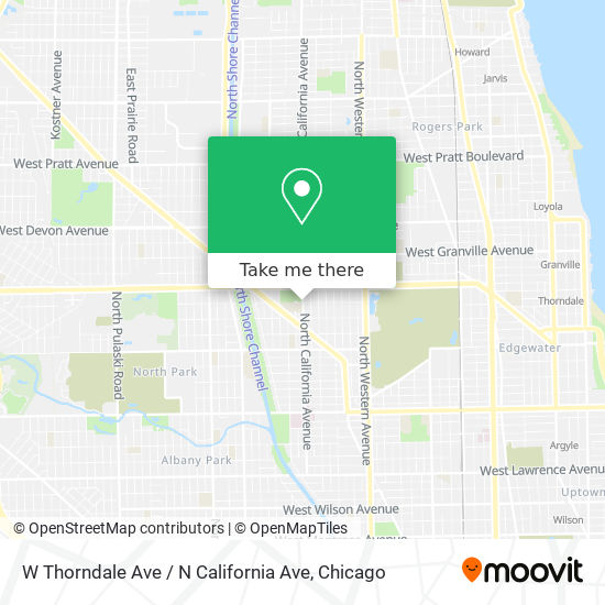 Mapa de W Thorndale Ave / N California Ave