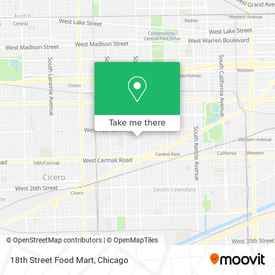 Mapa de 18th Street Food Mart