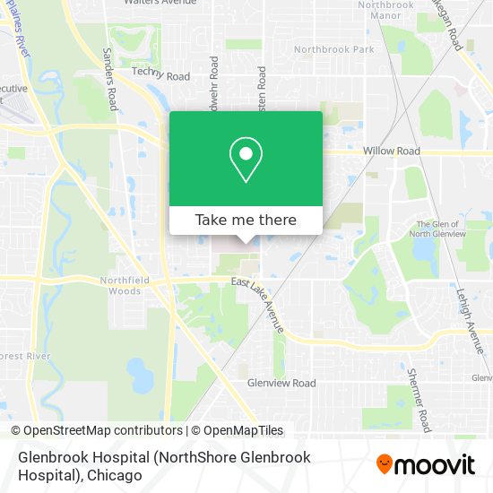 Mapa de Glenbrook Hospital (NorthShore Glenbrook Hospital)