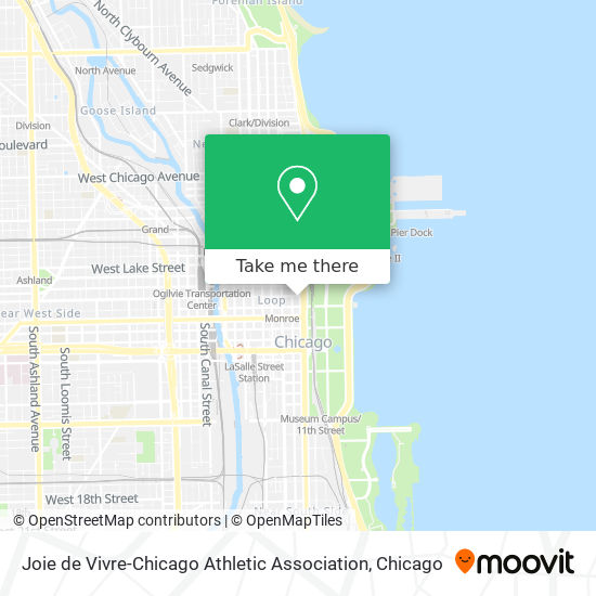 Mapa de Joie de Vivre-Chicago Athletic Association