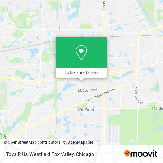 Toys R Us-Westfield Fox Valley map