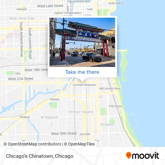Mapa de Chicago's Chinatown