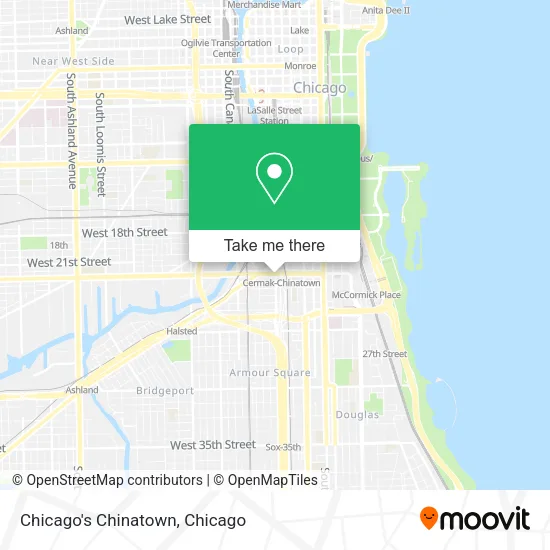 Chicago's Chinatown map