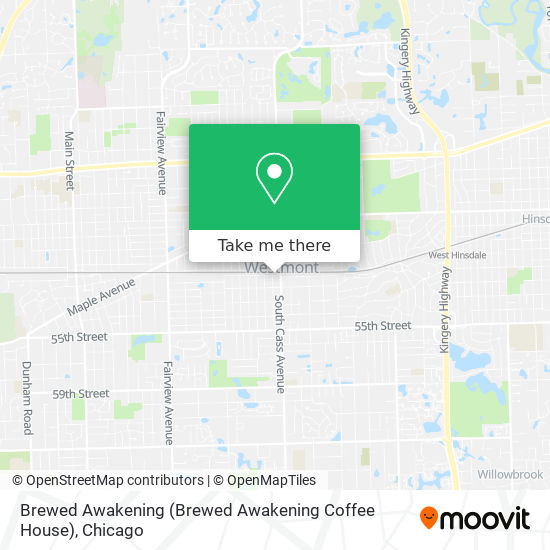 Mapa de Brewed Awakening (Brewed Awakening Coffee House)