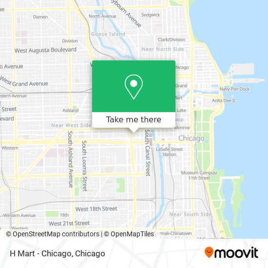H Mart - Chicago map