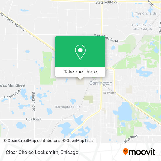 Clear Choice Locksmith map