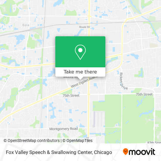 Mapa de Fox Valley Speech & Swallowing Center