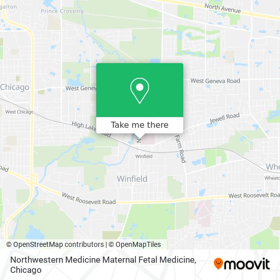 Mapa de Northwestern Medicine Maternal Fetal Medicine
