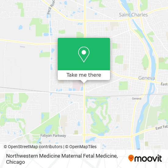 Northwestern Medicine Maternal Fetal Medicine map