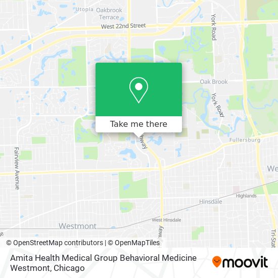 Mapa de Amita Health Medical Group Behavioral Medicine Westmont