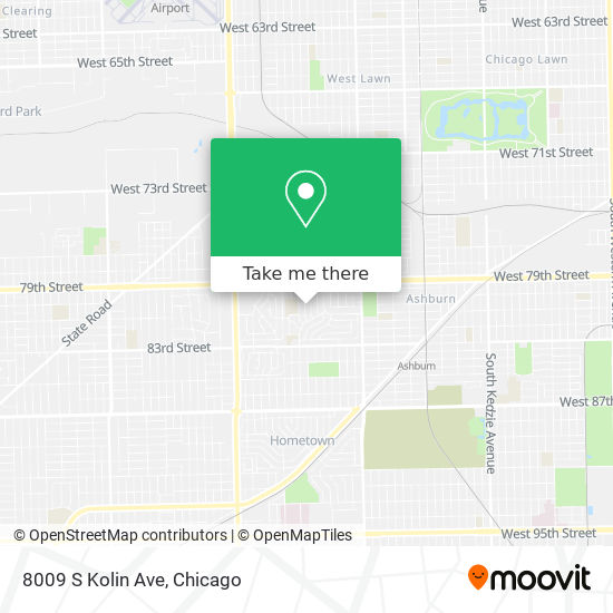 Mapa de 8009 S Kolin Ave