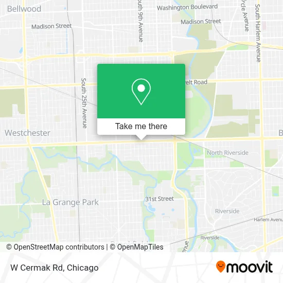 W Cermak Rd map