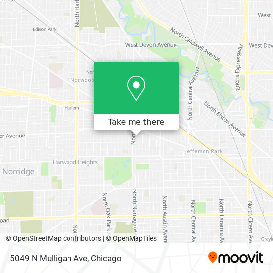 5049 N Mulligan Ave map