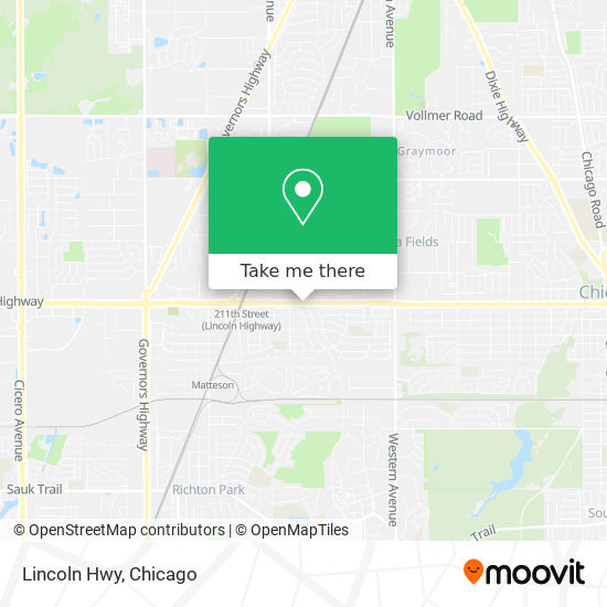 Lincoln Hwy map