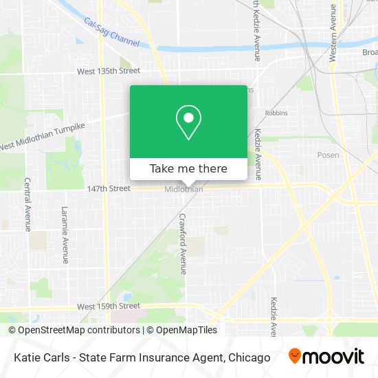 Mapa de Katie Carls - State Farm Insurance Agent